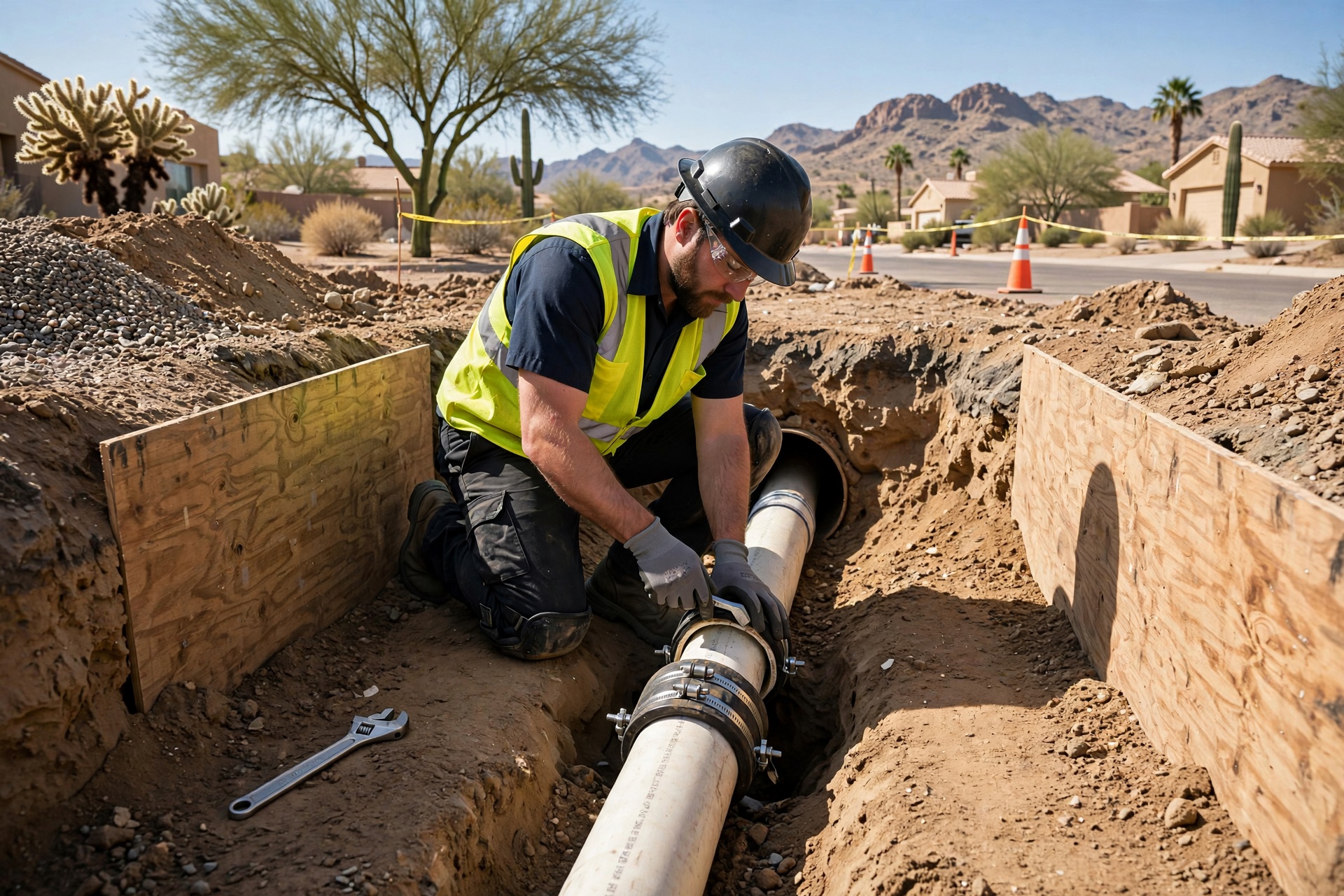 Sewer Line Belly Repair in Tempe, AZ